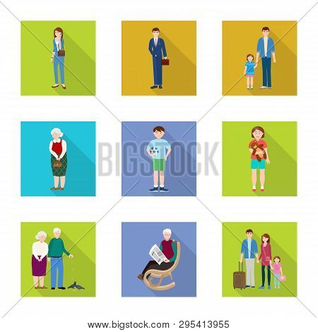 Vector Design Of Generation  And Happy  Sign. Collection Of Generation  And Avatar  Vector Icon For 