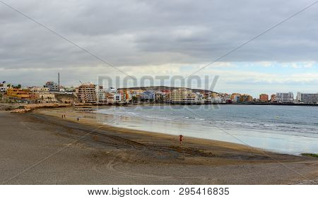 Medano Beach In Southern Tenerife In El Medano Village, Located In The Municipality Of Granadilla De