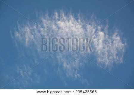Abstract Of Cirrostratus Cloud And Blue Sky Background