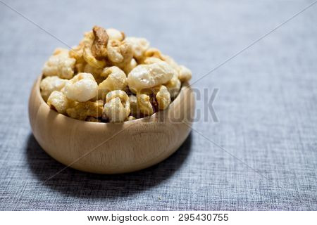 Crispy Deep Fried Pork Skin Or Pork Rind, Appetizer In Thailand