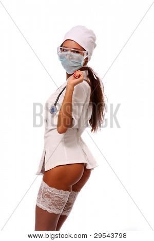 En serie af billeder seksuel sygeplejerske