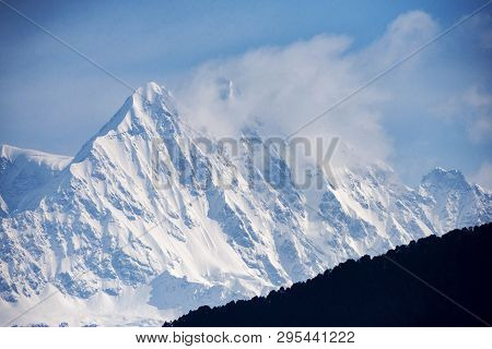 Himalayan Peaks Seen From Devriya Taaal, Garhwal, Uttarakhand, India