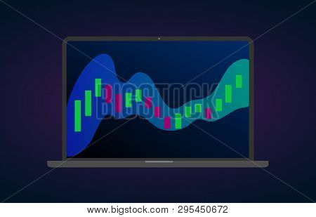 Bollinger Bands Technical Analysis Indicator Cloud On Stock Market, Forex And Cryptocurrency Trading