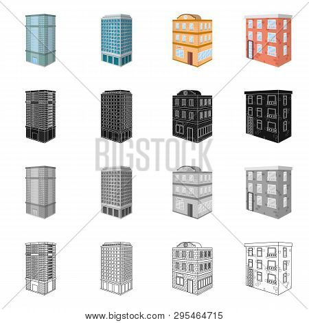 Vector Illustration Of Construction And Building Logo. Set Of Construction And Estate Stock Vector I