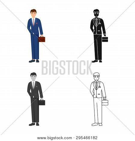 Vector Design Of Man  And Business Icon. Set Of Man  And Businessperson  Stock Vector Illustration.