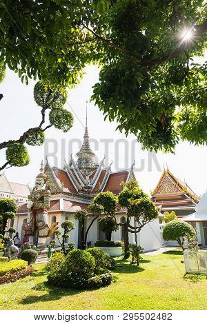 Ordination Hall At Wat Arun In Bangkok, Thailand