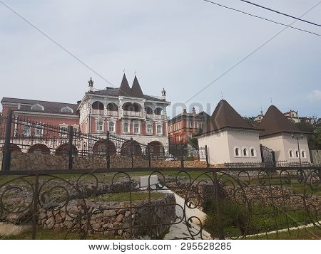 Myshkin Chamber In The Town Of Myshkin In Winter In The Morning Light.