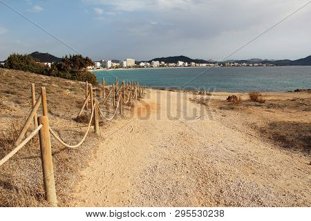 Mediterranean Sea, Spain Majorca Island, Seaside Of Cala Millor Resort