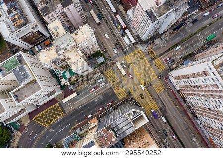 Mong Kok, Hong Kong 21 March 2019: Hong Kong city from top