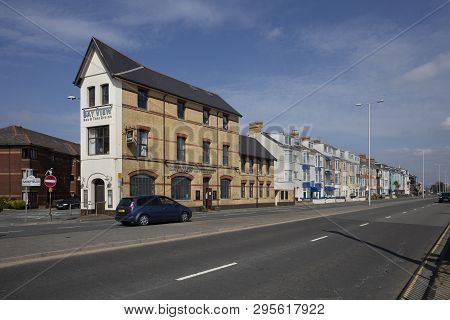 Editorial Swansea, Uk - April 12, 2019: Oystermouth Road, The A4067, Known For Bed And Breakfast Acc
