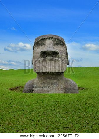 Miyazaki Prefecture Japan Sun Messe Moai Statue  Theme Park Nichinan Coast