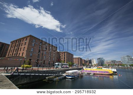Liverpool, Merseyside, Uk, 11th June 2014, A Daytime View Of Albert Dock In The Cultural Quarter Of 