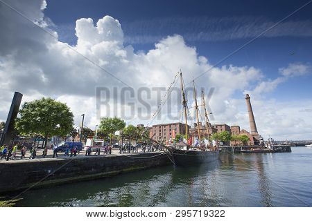 Liverpool, Merseyside, Uk, 11th June 2014, A Daytime View Of Canning Dock In The Cultural Quarter Of