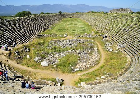 The Amphitheater Of Aphrodisias Of Caria, Turkey