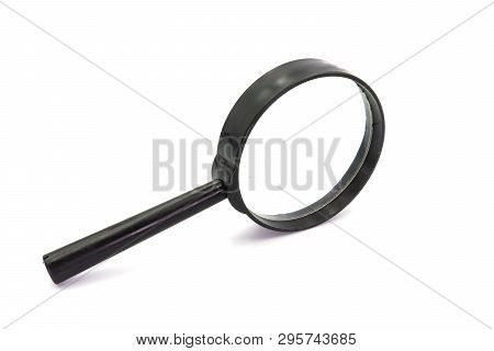 Magniflying Glass Isolated On White Background. High Resolution Image Gallery.