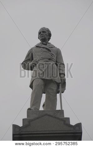 May 28, 2016, Louisville, Ky, A Statue Above The Grave Tomb Of Former President Zachary Taylor At Th