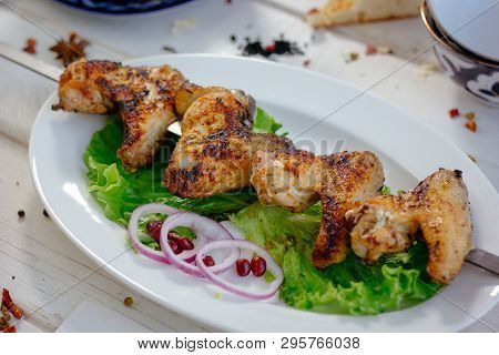 Chiken Wings Prepared On Grill, Great Image For Your Needs.