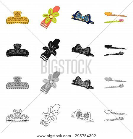 Vector Illustration Of Beauty And Fashion Icon. Collection Of Beauty And Female Vector Icon For Stoc