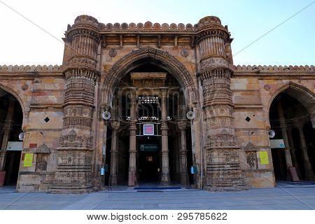 Jama Masijd Mosque In Makaraba, Ahmedabad In The Indian State Of Gujarat