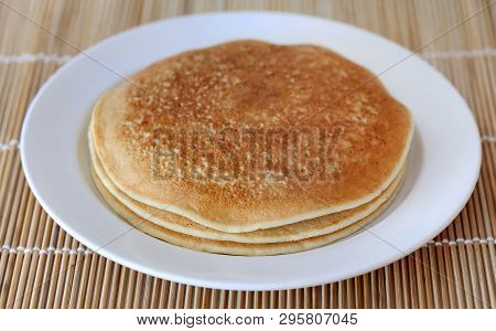 Pancake Locally Named As Chitoi Pitha In Bangladesh In A Plate