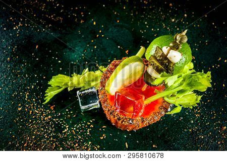 Spicy Bloody Mary Cocktail With Garnish