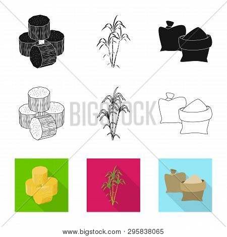 Vector Design Of Farm And Agriculture  Sign. Set Of Farm And Technology Vector Icon For Stock.