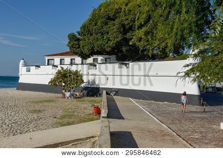 Fort Of Itaparica Island On Brazil