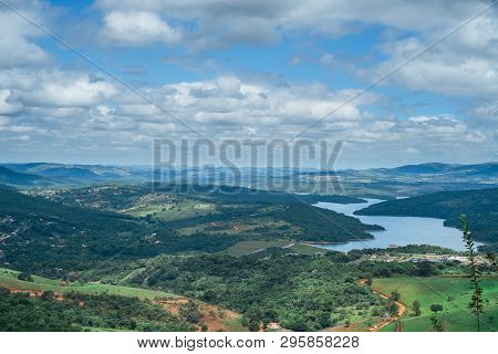 Aerial View From Rio Manso (river) In Brumadinho, Minas Gerais Brazil