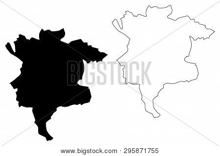 Msila Province Map Vector....