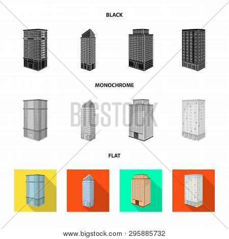Vector Illustration Of Construction And Building Symbol. Set Of Construction And Estate Stock Vector