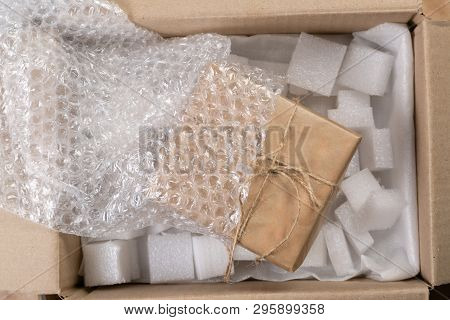 Packing Products For Delivery, Shipping Service. Delivery Concept For Private Companies Delivery Wit