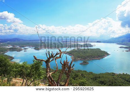 Paradise Lake Panorama On Roadtrip In Montenegro