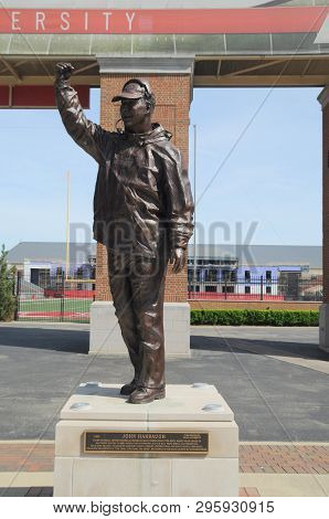May 30, 2016, Oxford, Oh, John Harbaugh Statue At Miami University Yager Stadium College Football, C