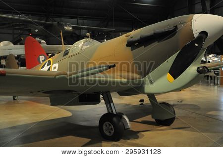 May 30, 2016, Dayton, Oh Supermarine Spitfire Mk. Vc. British World War Two Aircraft On Display At T