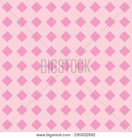 Pink And Fuchsia Diamond Squares Seameless Pattern.