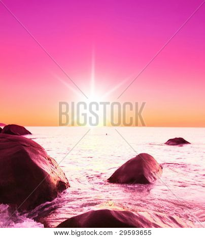 Twilight Shore Tripical arka plan