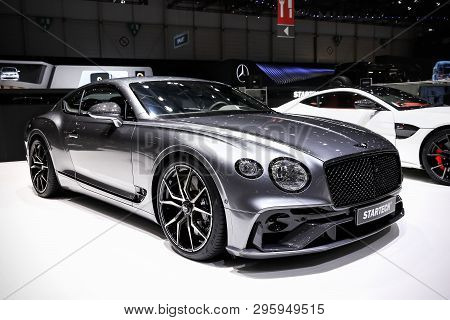 Geneva, Switzerland - March 10, 2019: Startech Tuned Bentley Continental Gt Presented At The Annual 
