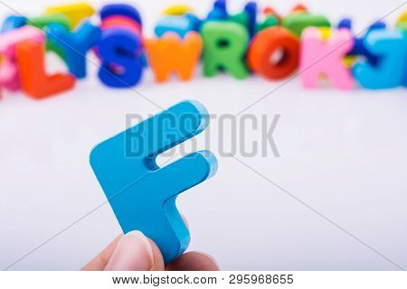 Letter Cube Of Fof  Alphabet Made Of Wood