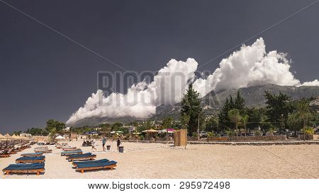 Coast And Beautiful Beach In Dhermi, Albania