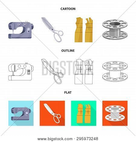 Vector Design Of Craft And Handcraft Icon. Collection Of Craft And Industry Vector Icon For Stock.