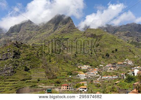 View The Pass Boca Da Encumeada On Madeira Island. Portugal
