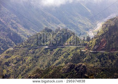 View The Pass Boca Da Encumeada On Madeira Island. Portugal