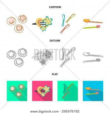 Vector Design Of Beauty And Fashion Icon. Set Of Beauty And Female Vector Icon For Stock.