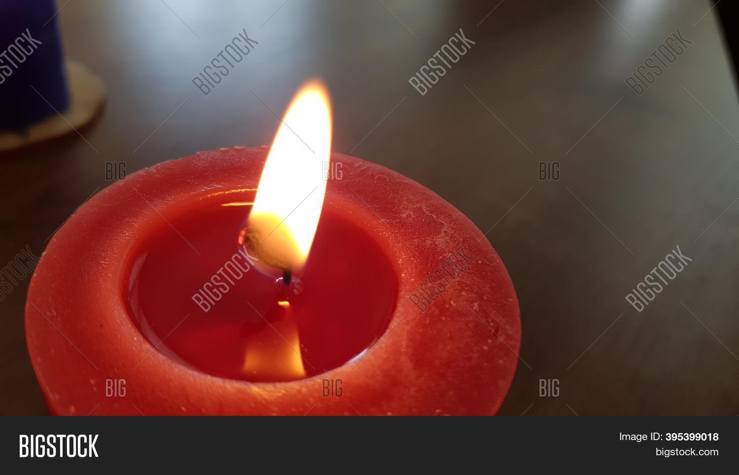 Red Candle Flame Image & Photo (Free Trial) Bigstock