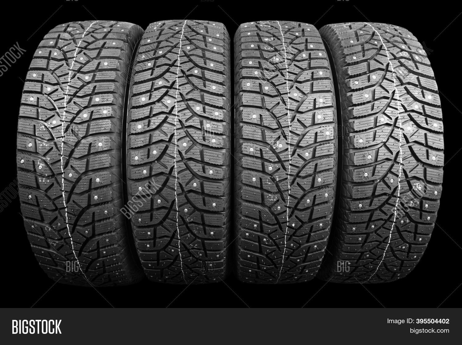 Winter Studded Tire. Image & Photo (Free Trial) Bigstock