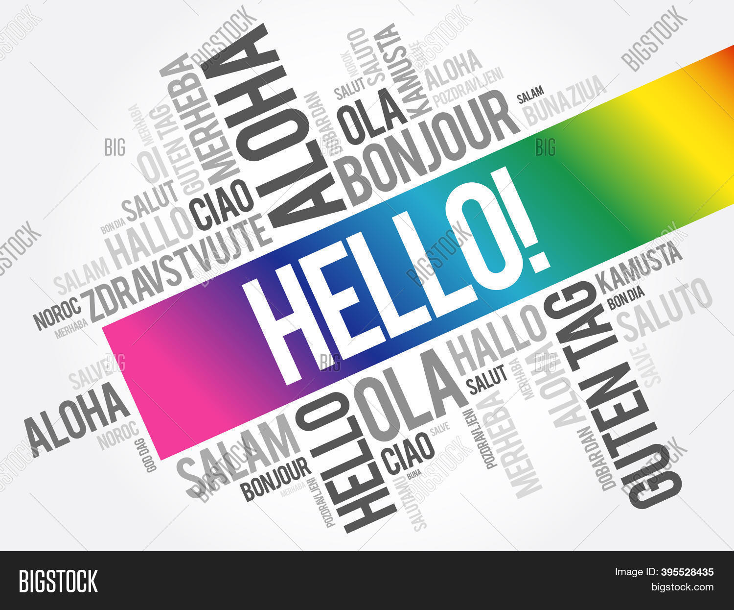Hello Word Cloud Image & Photo (Free Trial) | Bigstock