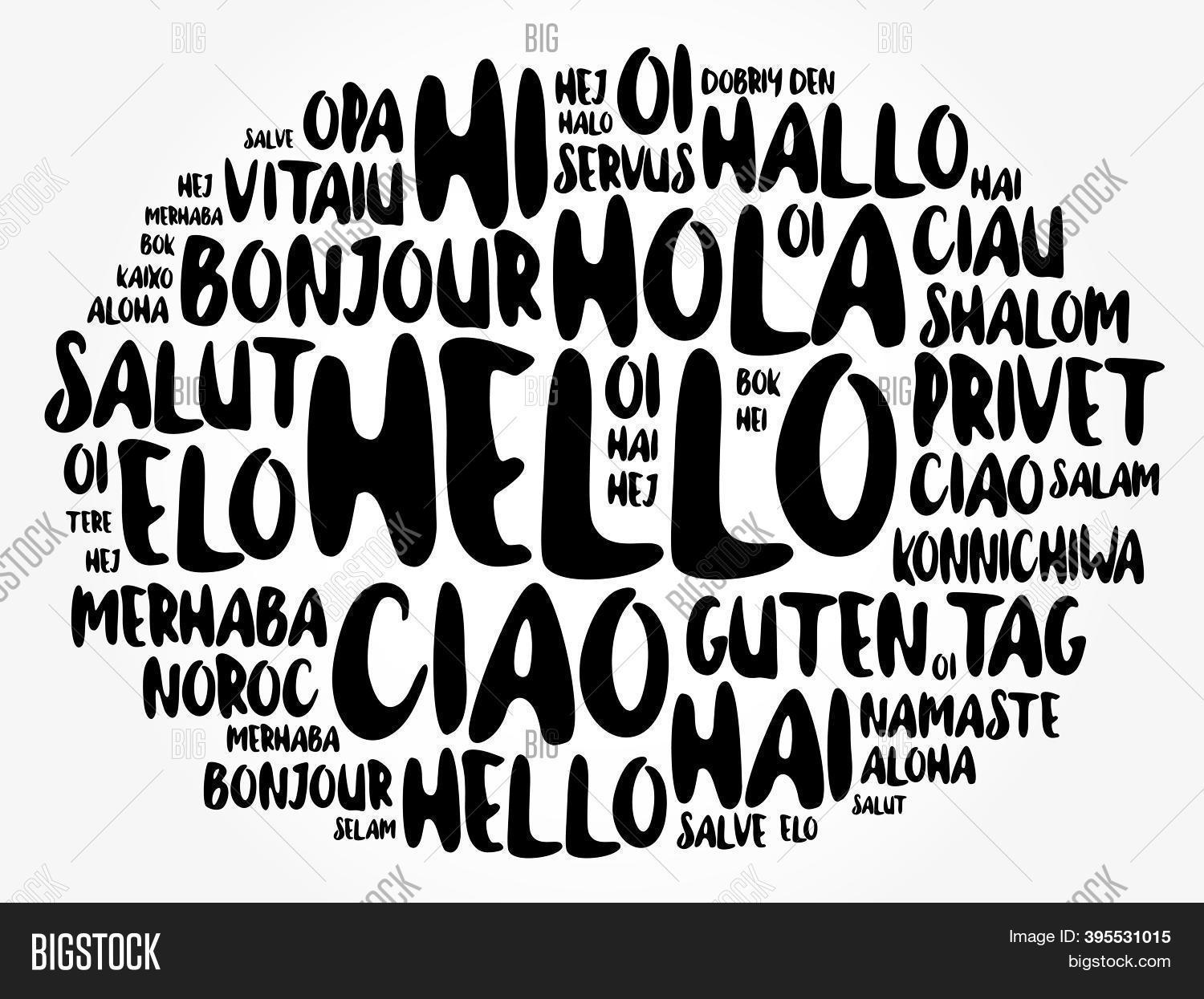Hello Word Cloud Image & Photo (Free Trial) | Bigstock