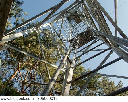 Old Steel Lookout Tower Structure