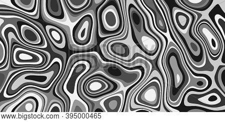 Abstract Background With Liquid Chrome Metal Surface Pixelated Structure
