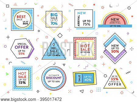 Set Of Big Sale Banners. Discount Poster Template. Big Sale Special Offer. End Of Season Special Pro